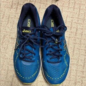 Asics Blue Athletic Running Shoes with Breathable Mesh